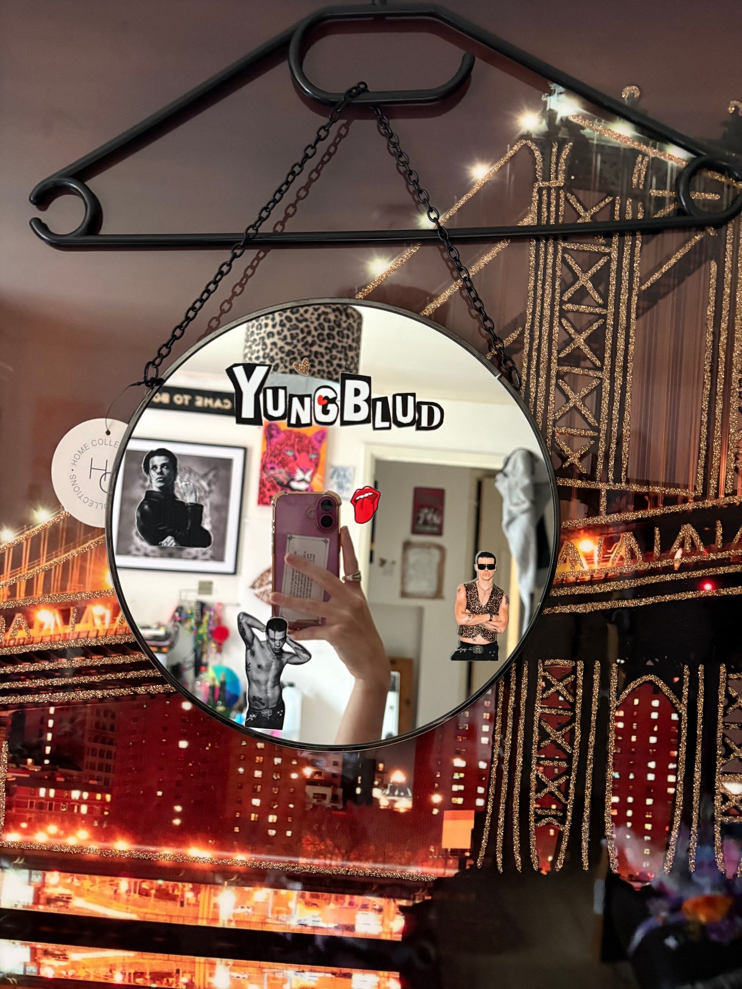 Yungblud round mirror