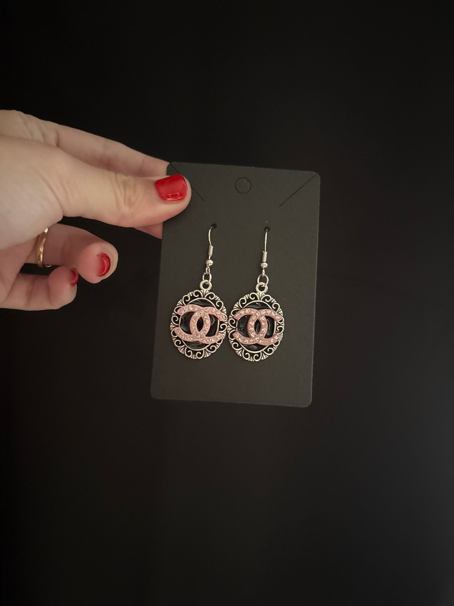 Chanel inspired earrings