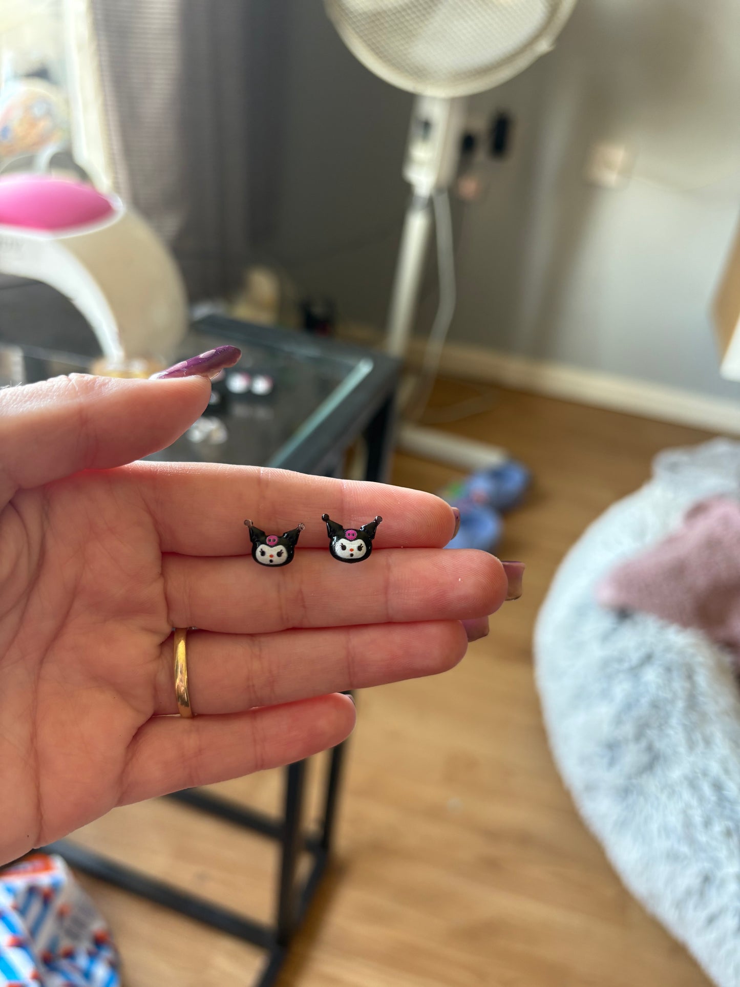 Kuromi head studs