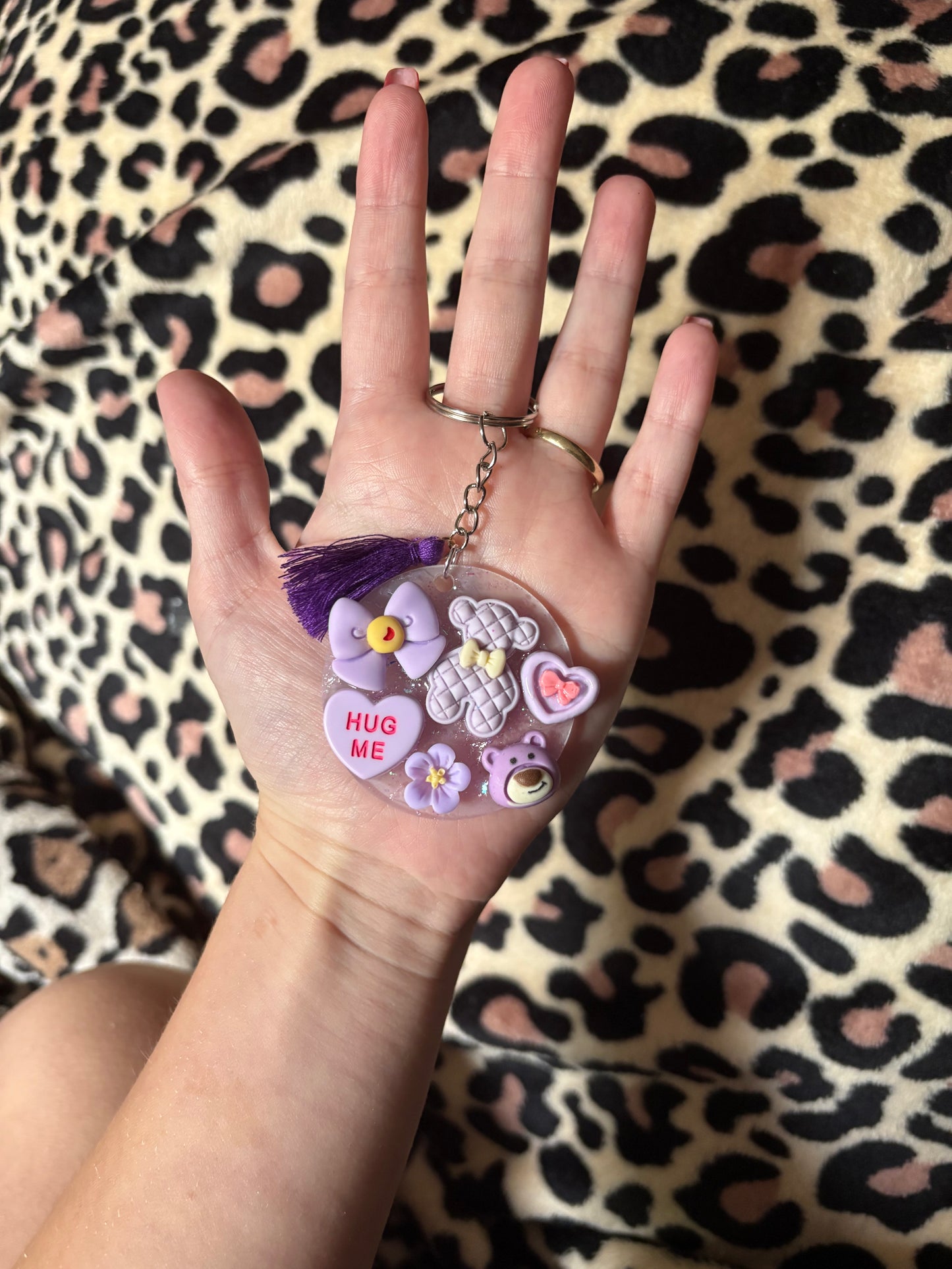Purple keychain
