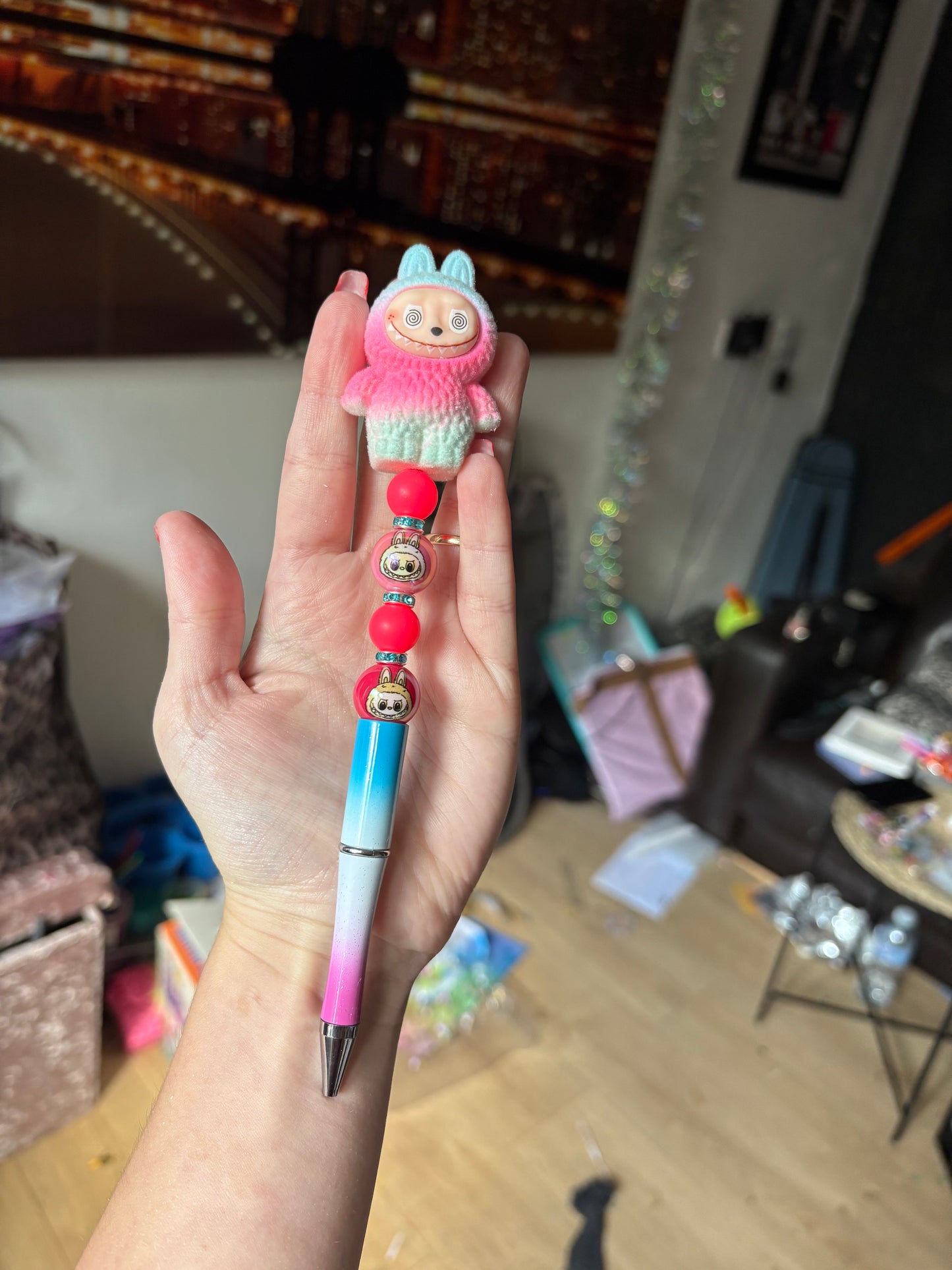 Labubu beaded pen