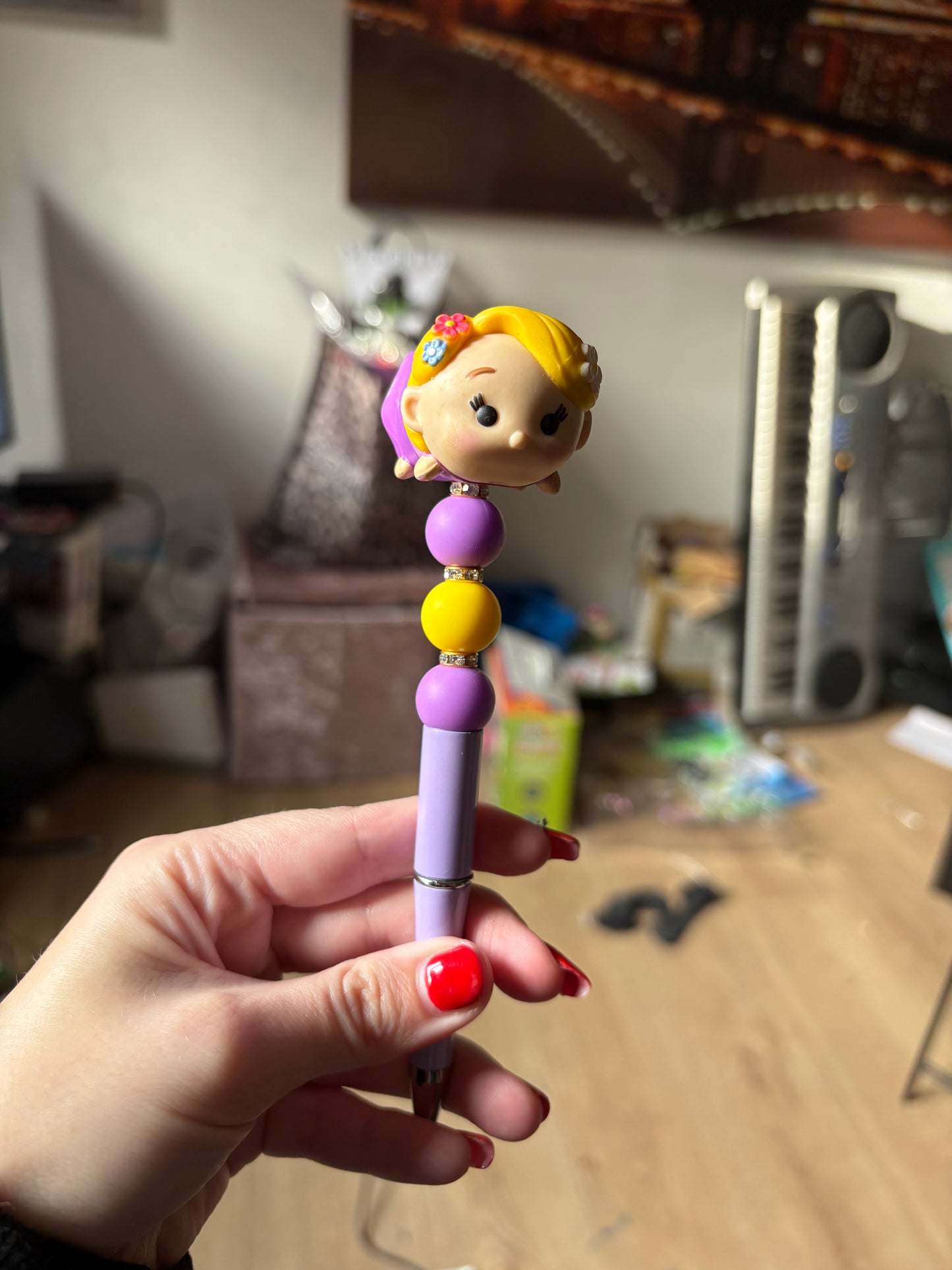 Rapunzel beaded pen
