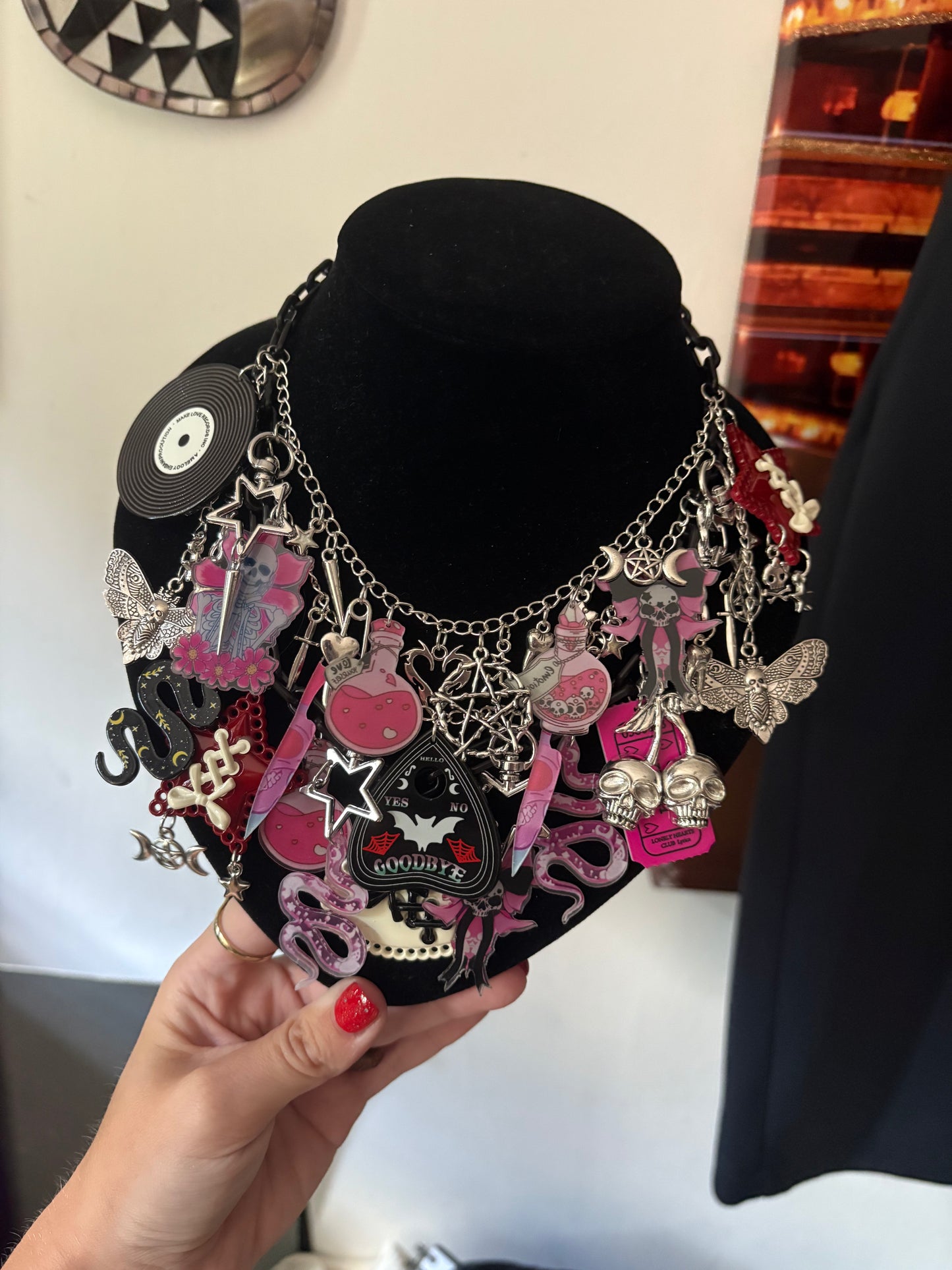 Gothic junked necklace
