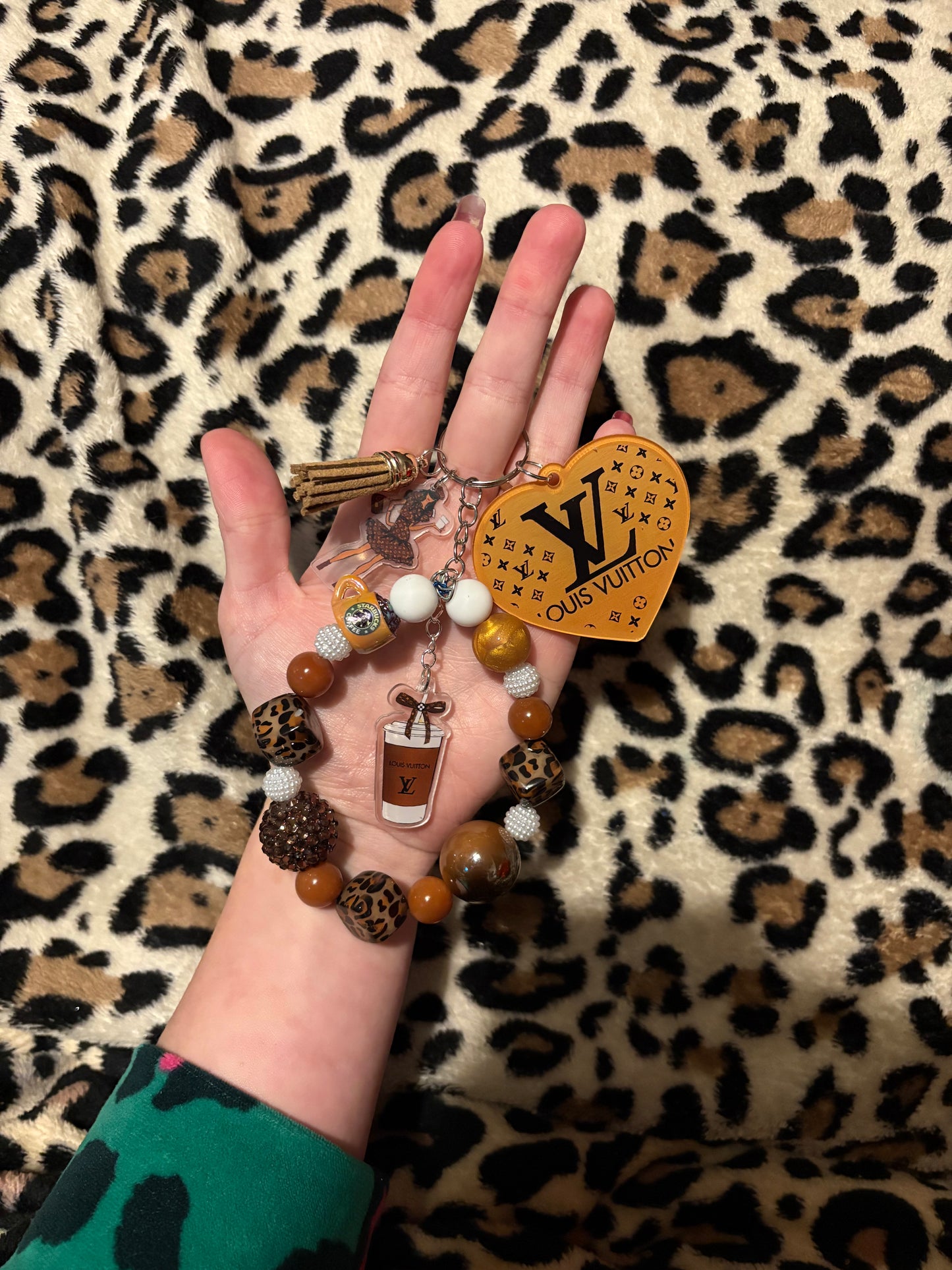 LV designer keychain