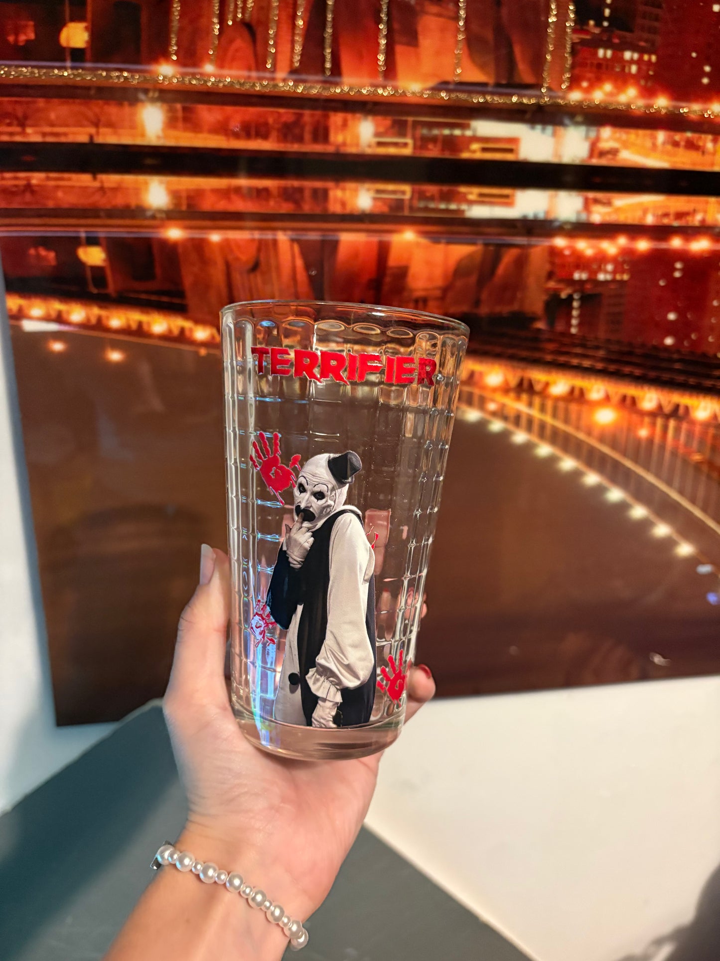 Terrifier tumbler glass
