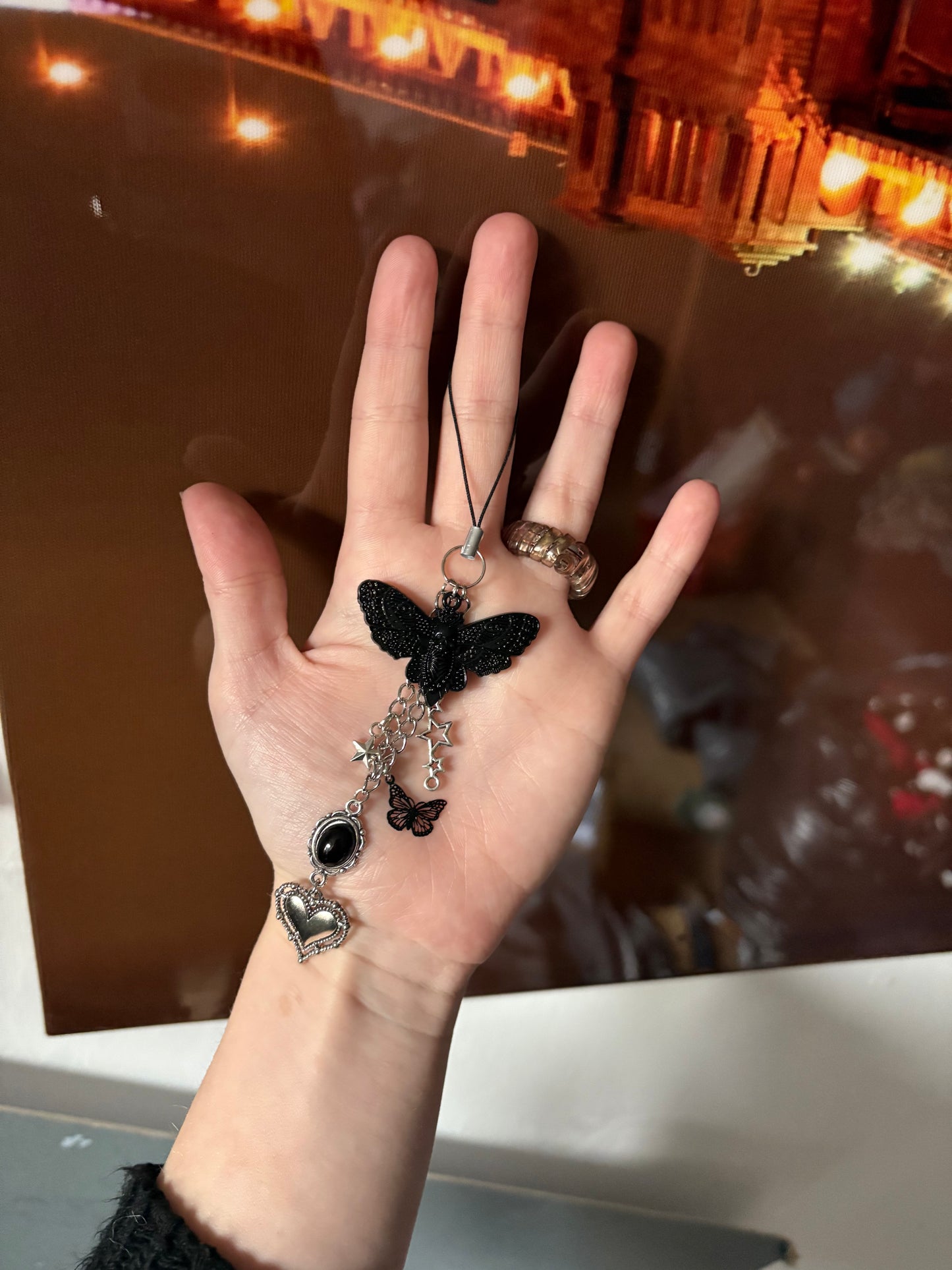 Gothic phone charm / keychain
