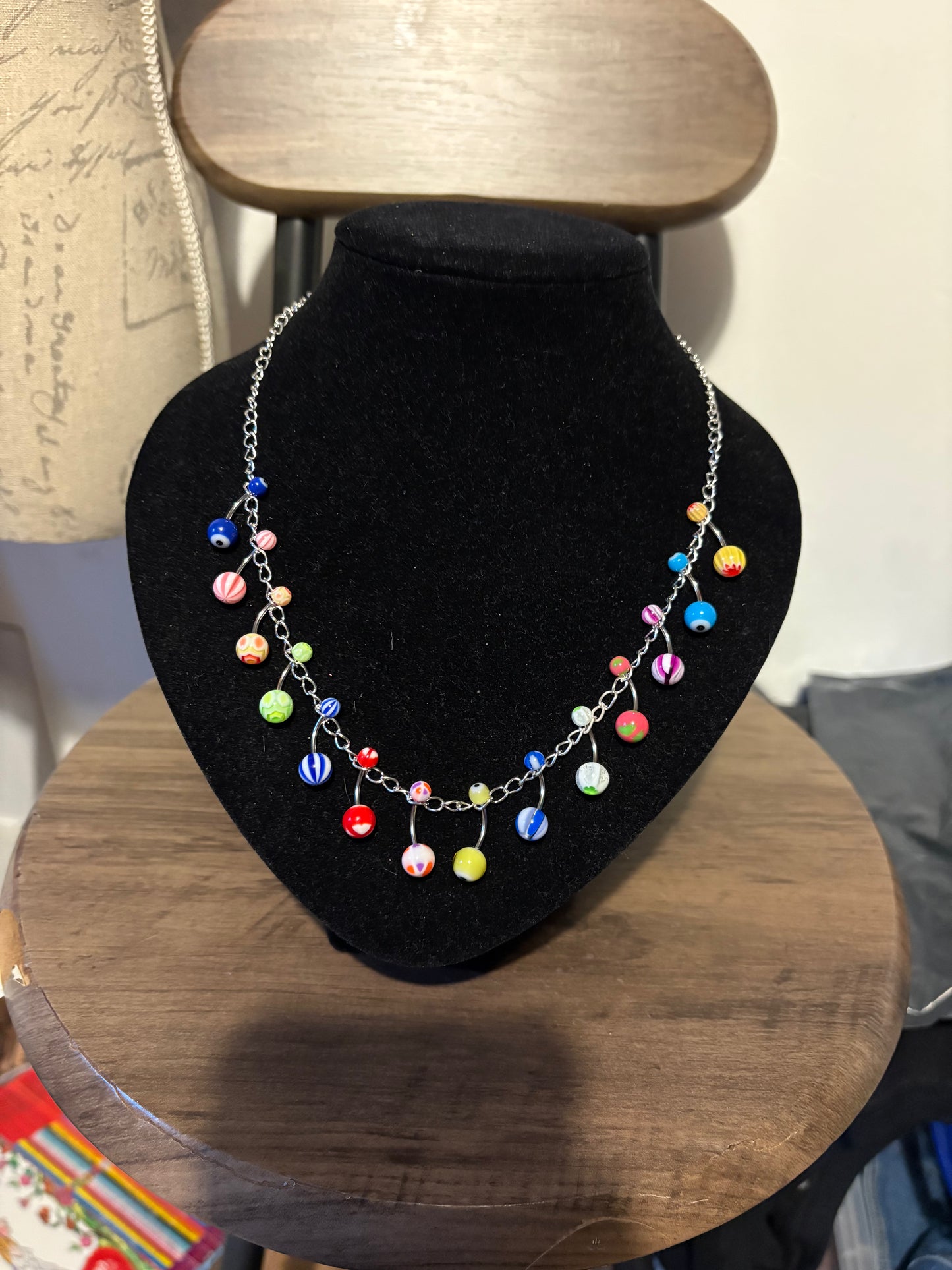Belly bar necklace