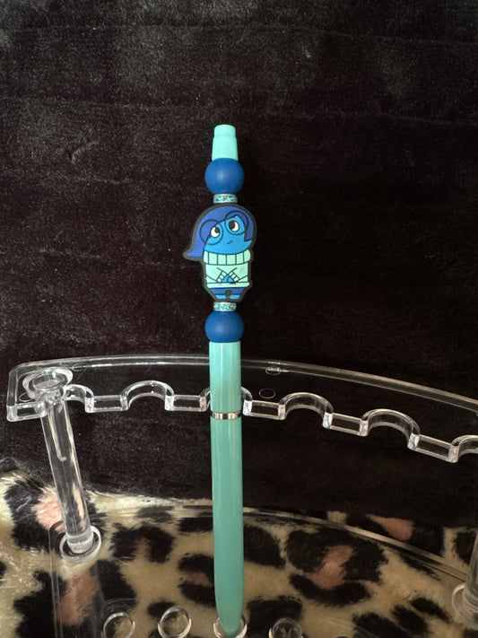 Inside out beaded pen