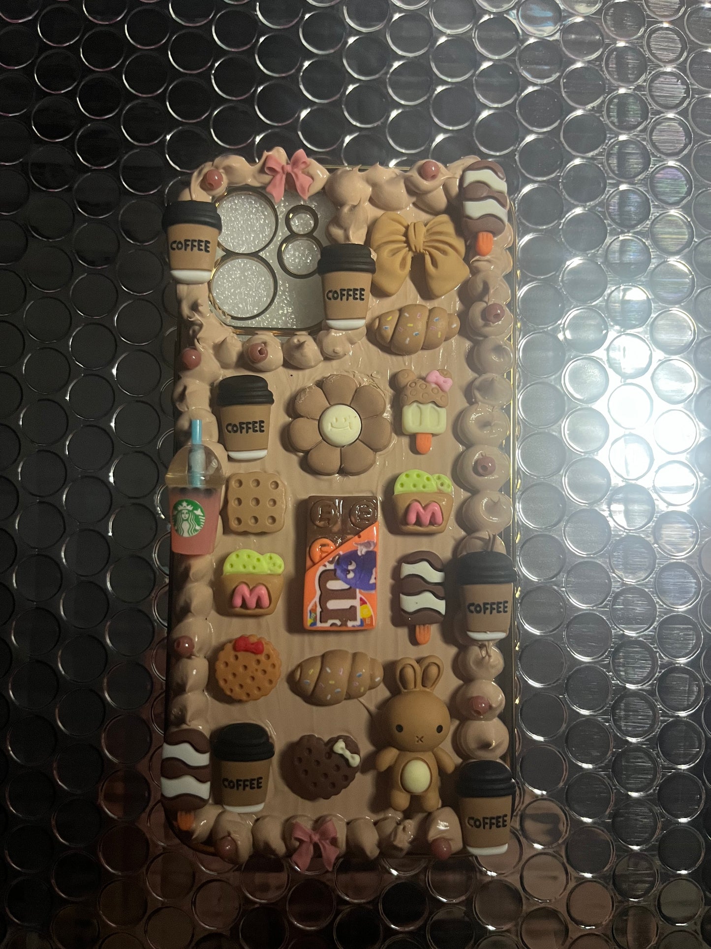 Brown junk phone case