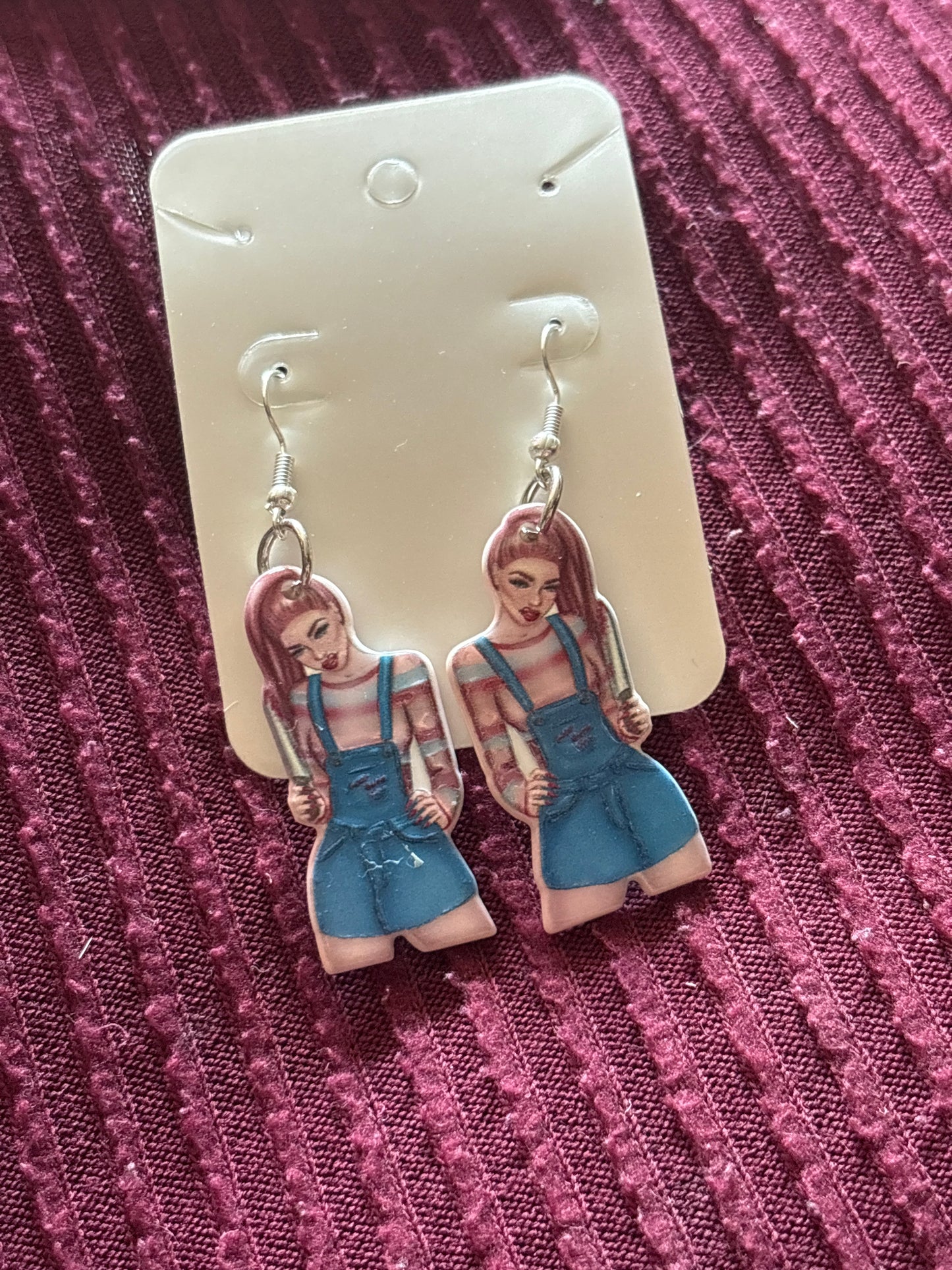 Chucky woman earrings