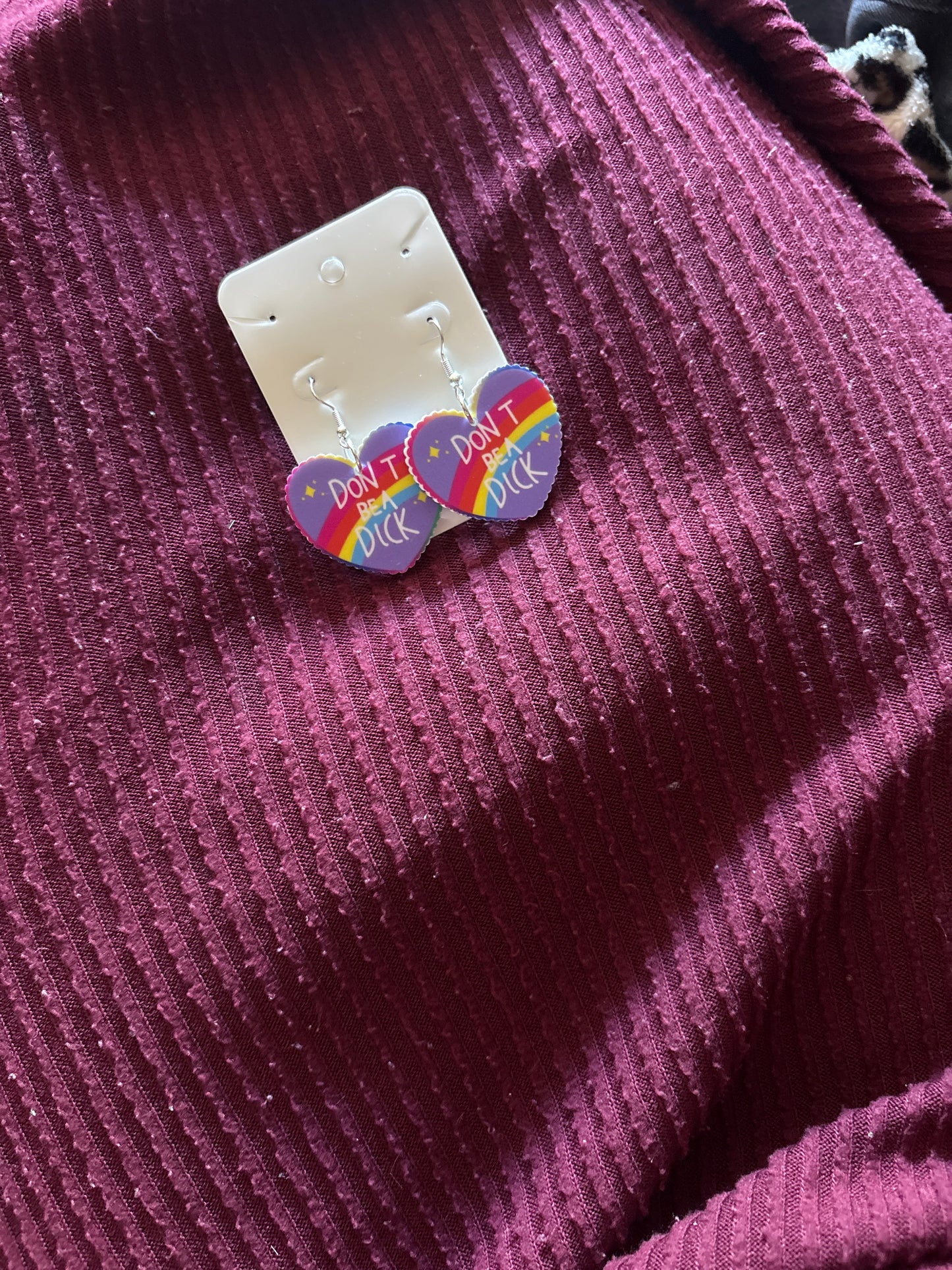 Don’t be a dick earrings