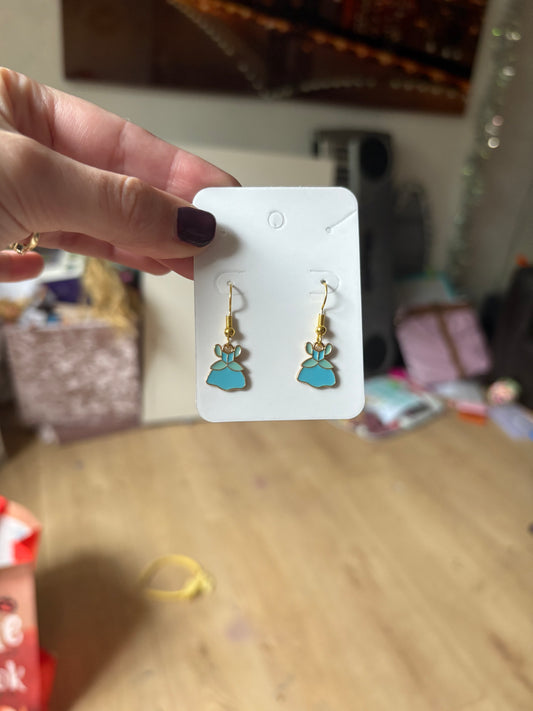 Cinderella dress earrings