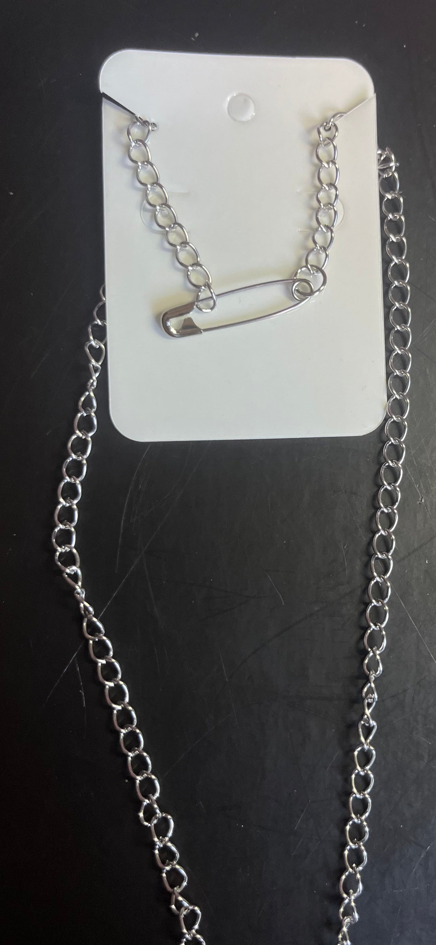 Safety pin necklace