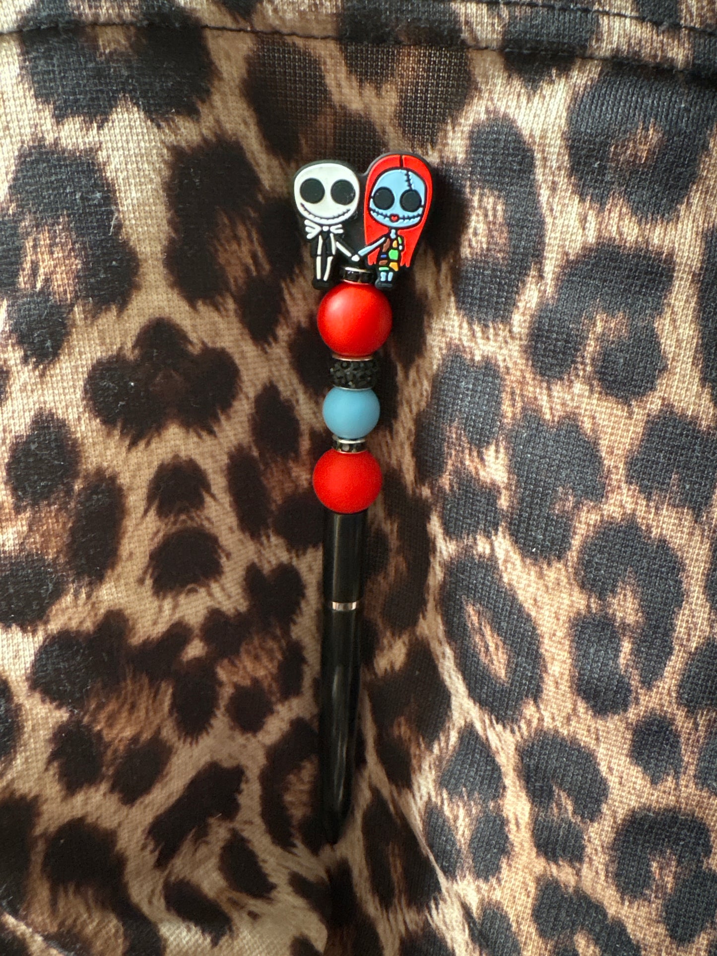 jack and sally beaded pen