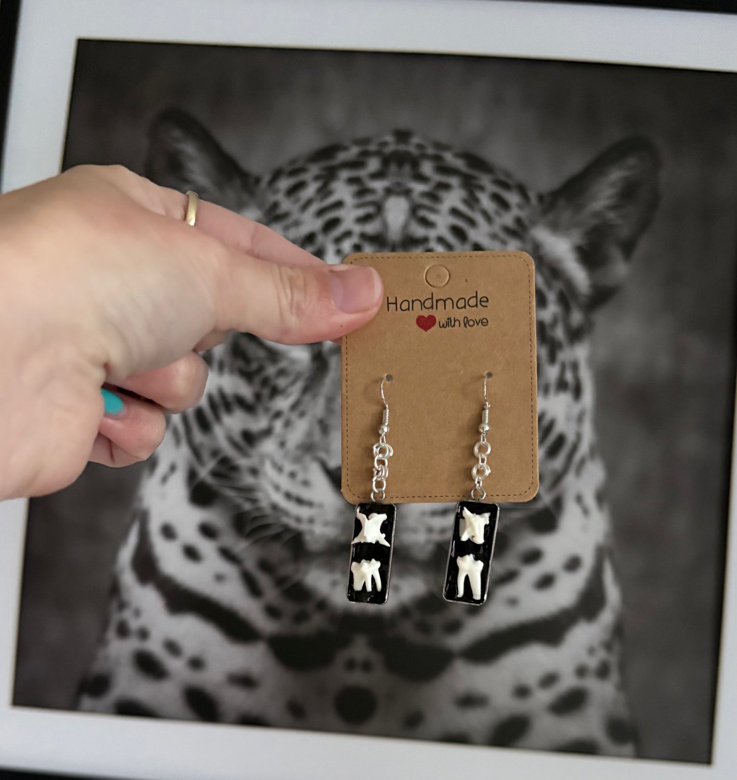 Teeth earrings