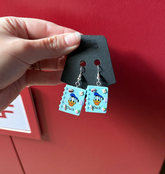 Donald Duck earrings