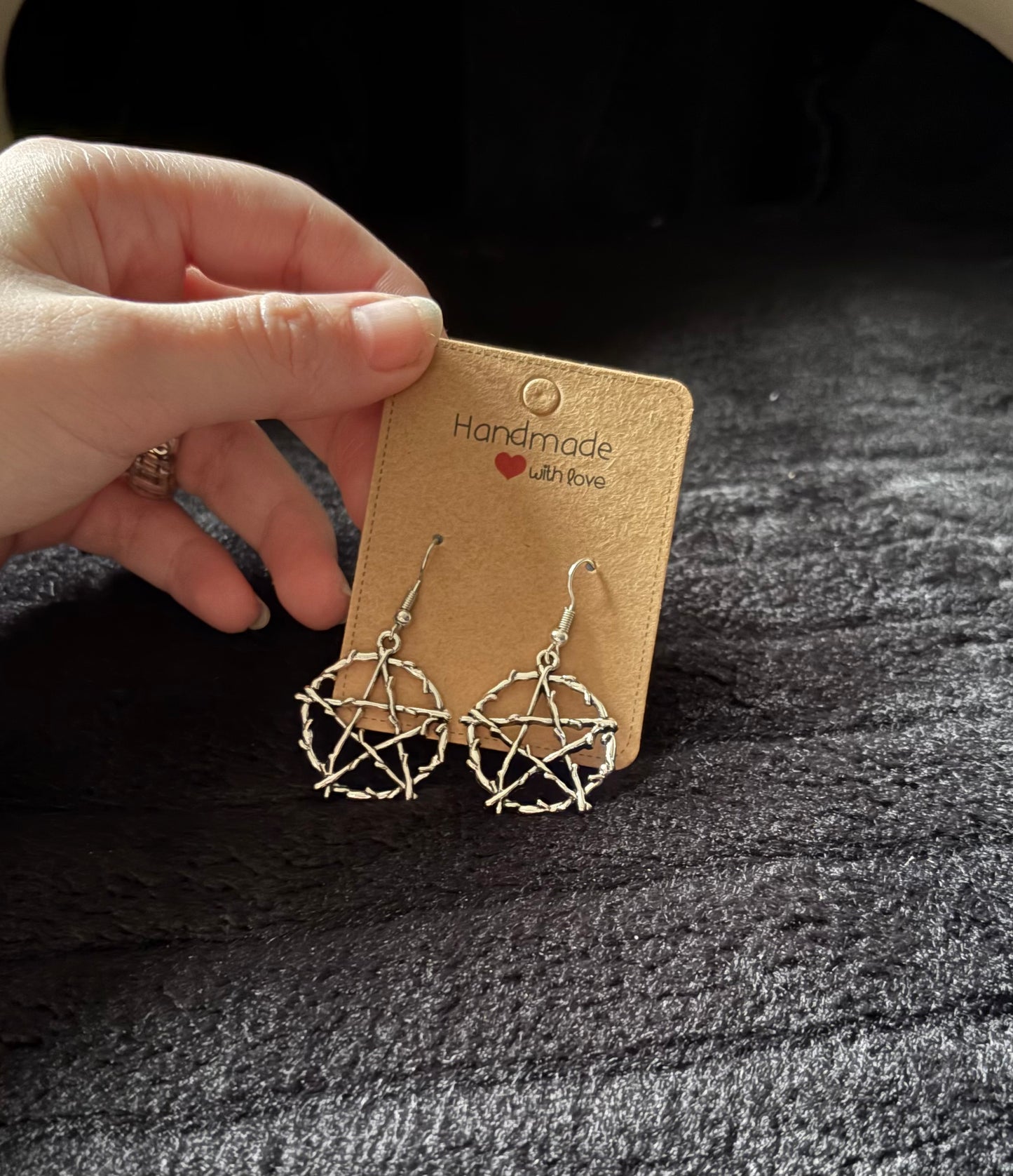 Pentagram earrings