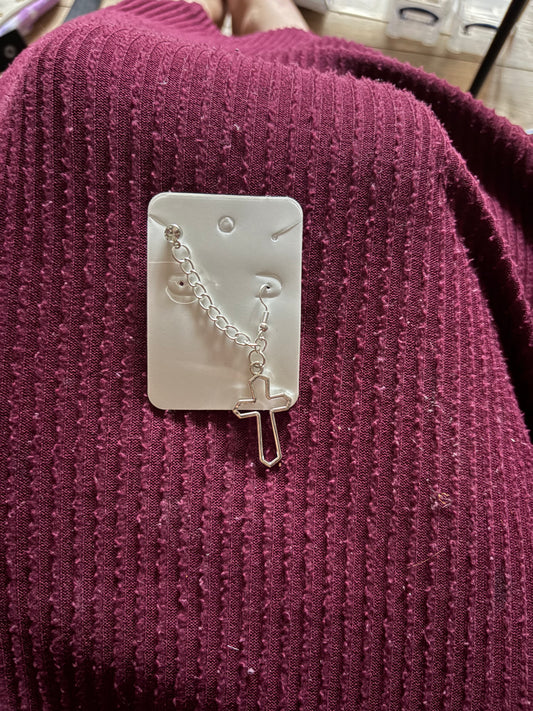 Double cross earrings