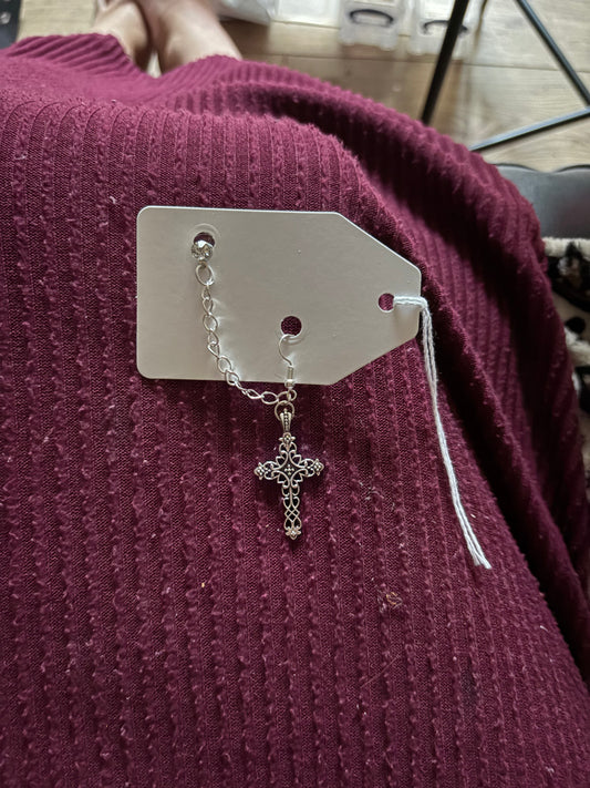 Double cross earrings