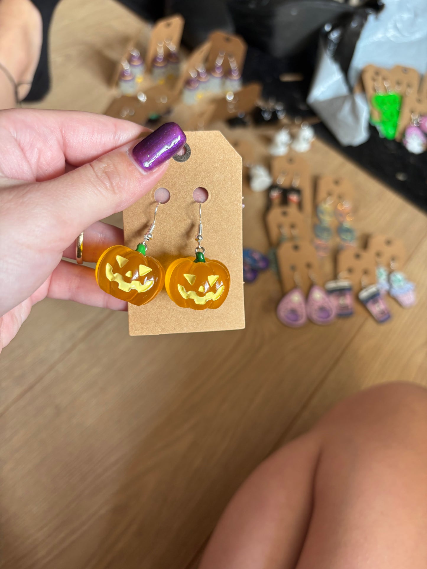 Pumpkin earrings