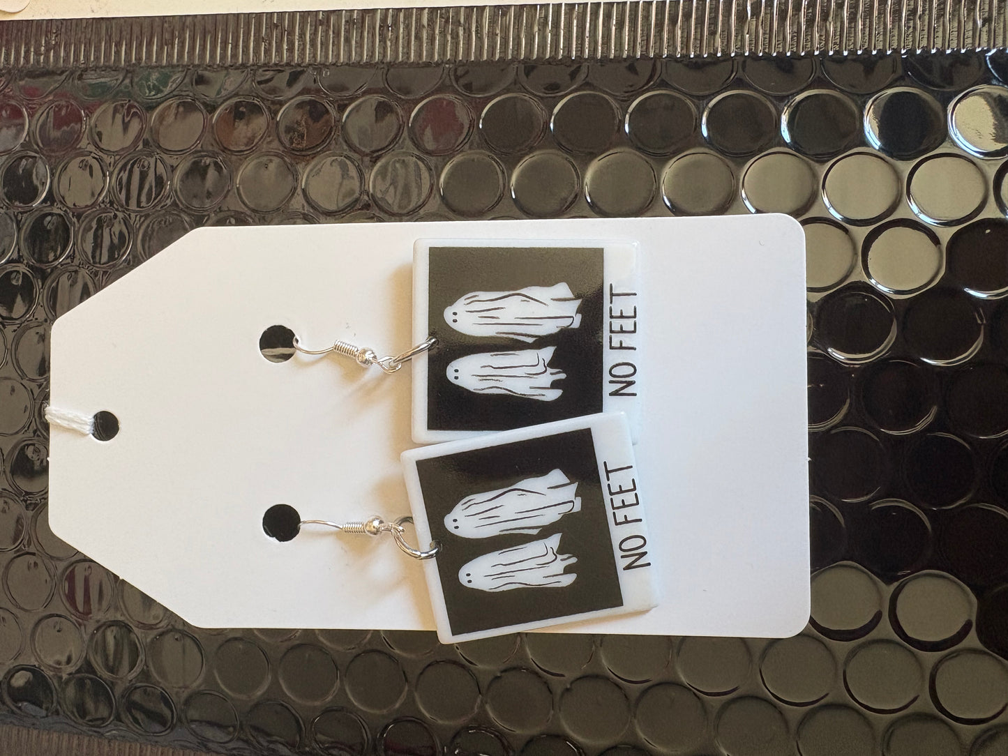 Ghost no feet earrings