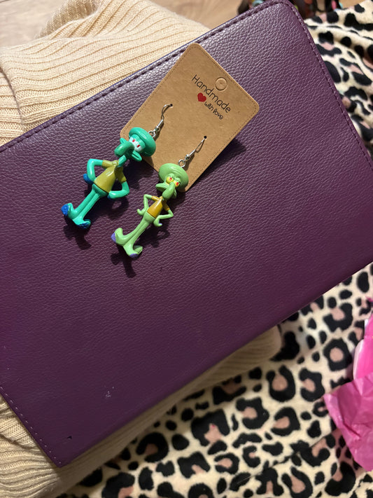 Squidward earrings