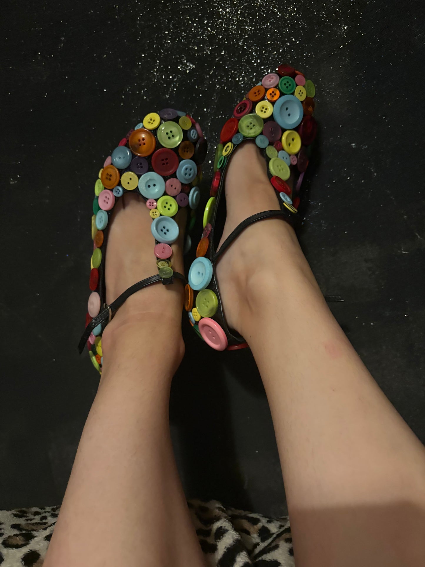 Button heels - size 6