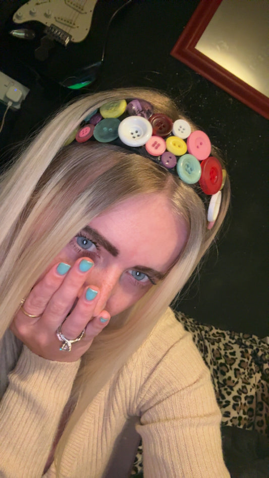 Button headband