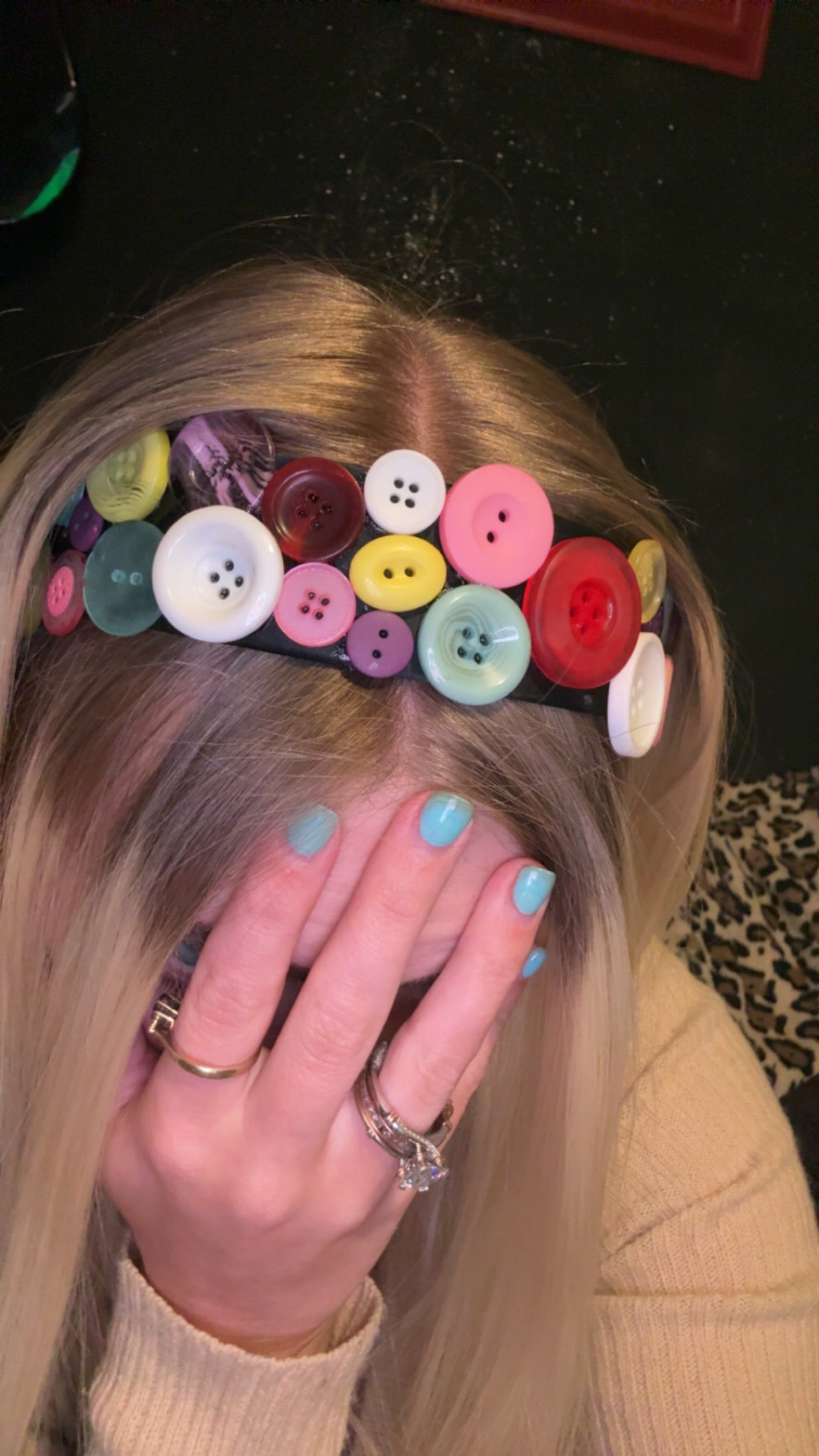 Button headband