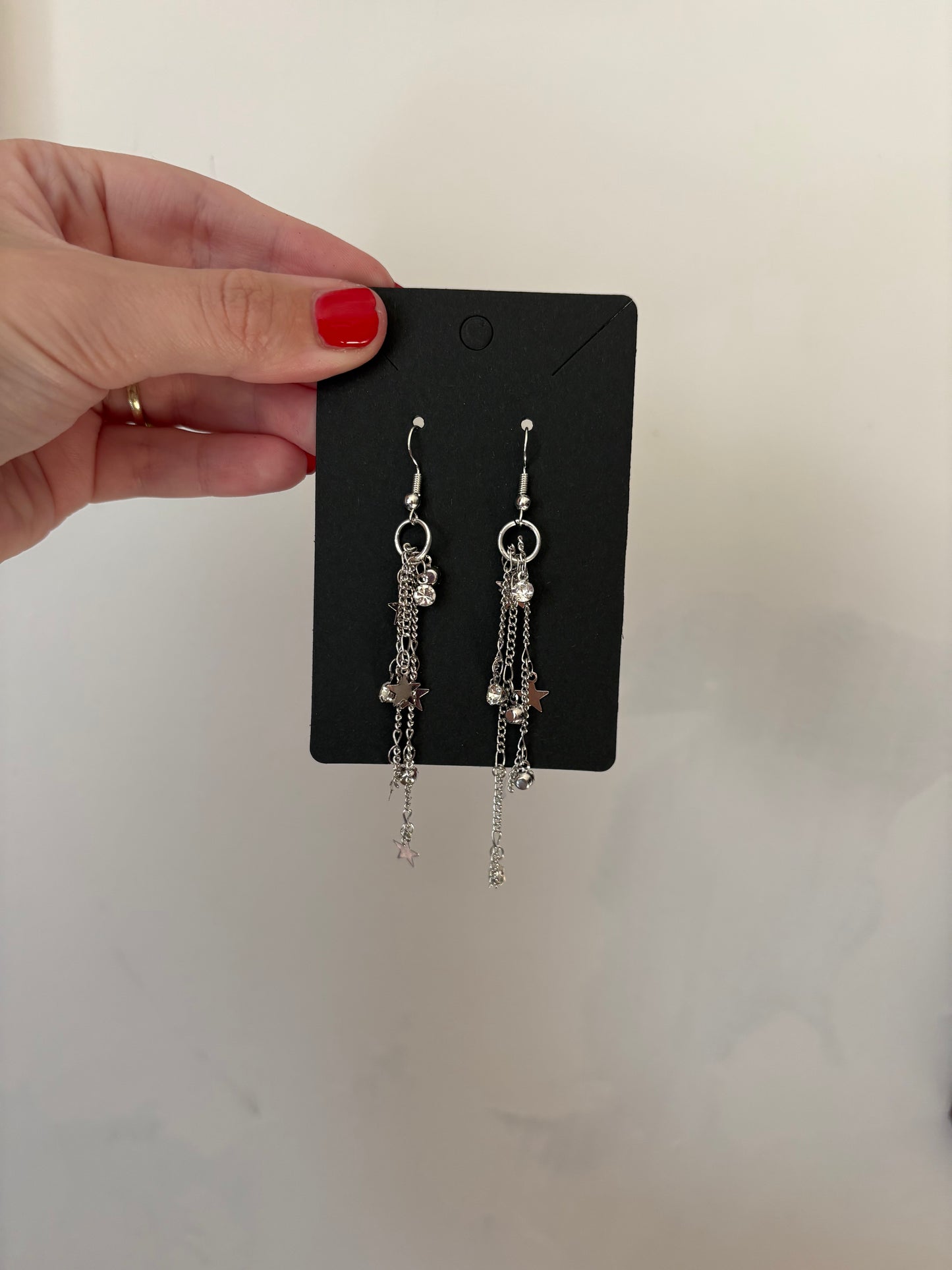 Dangle star earrings