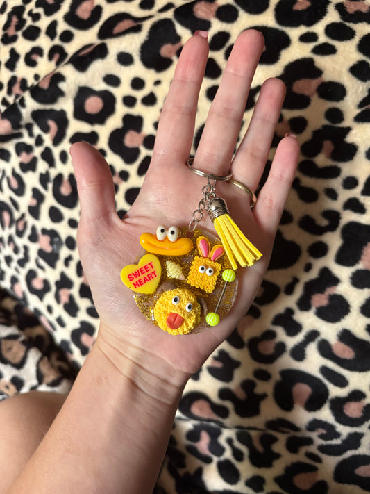 Yellow keychain