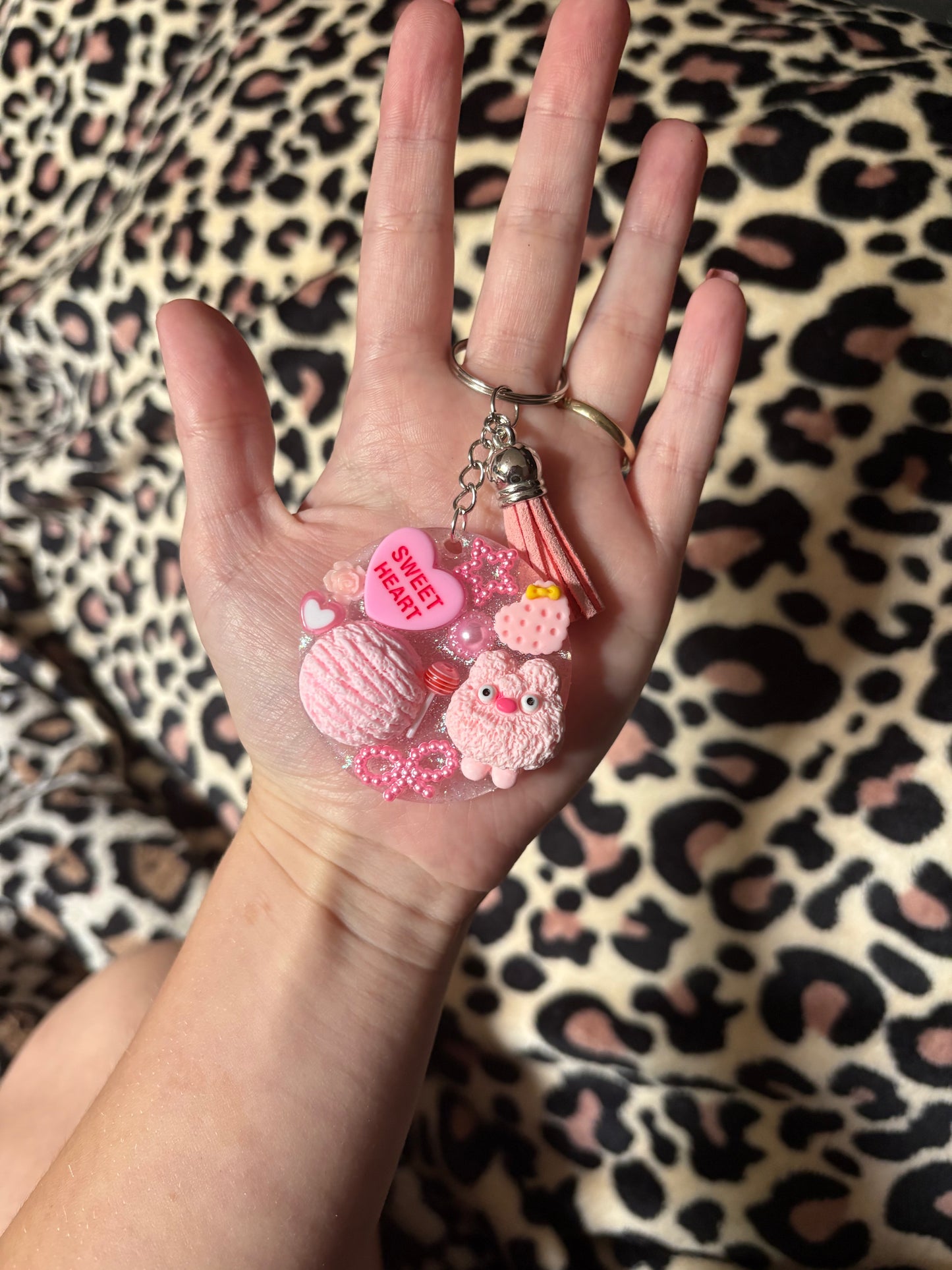 Pink keychain