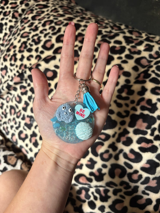 Blue keychain