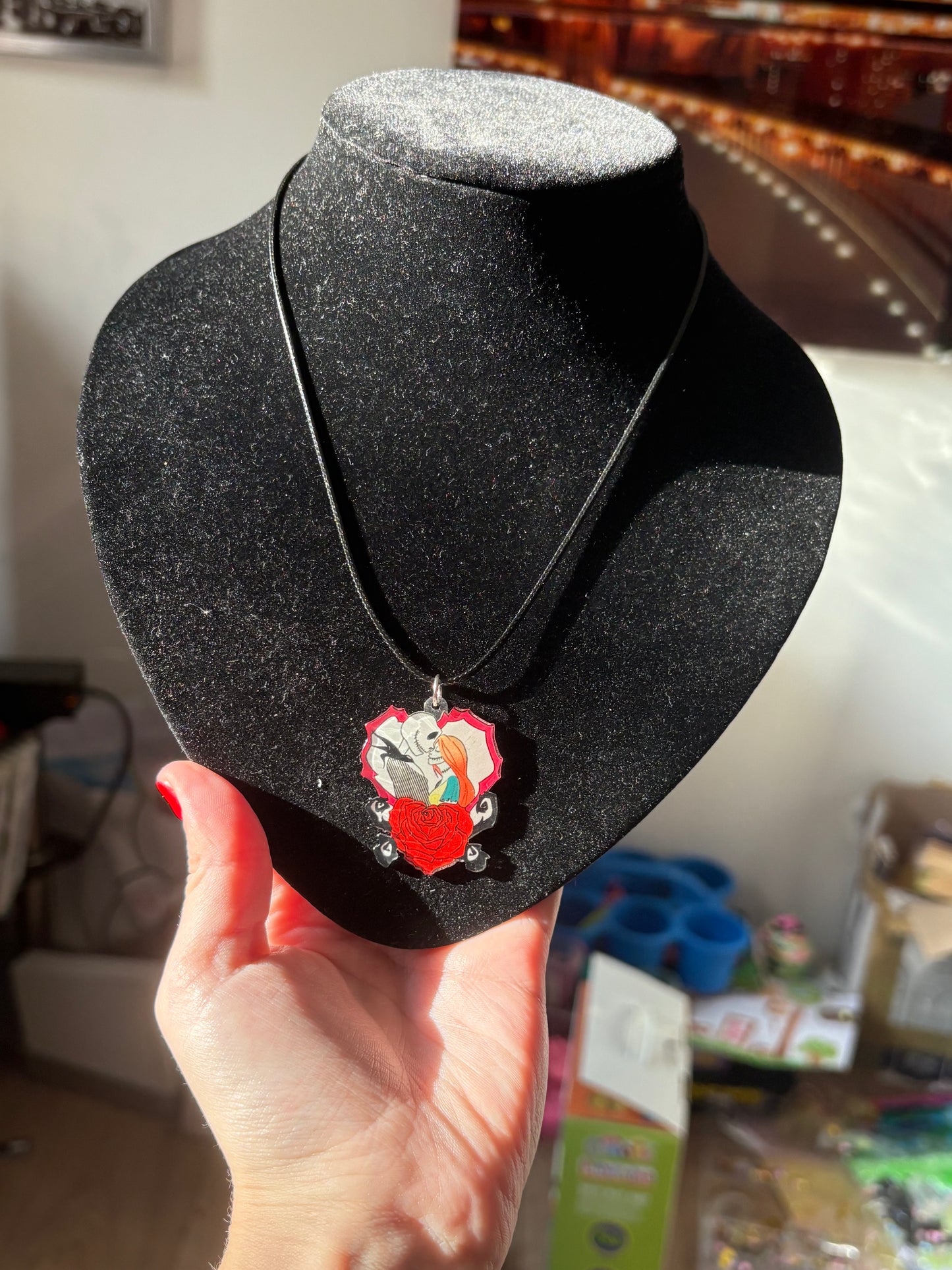 Jack and sally necklace