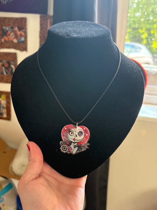 Jack and sally necklace