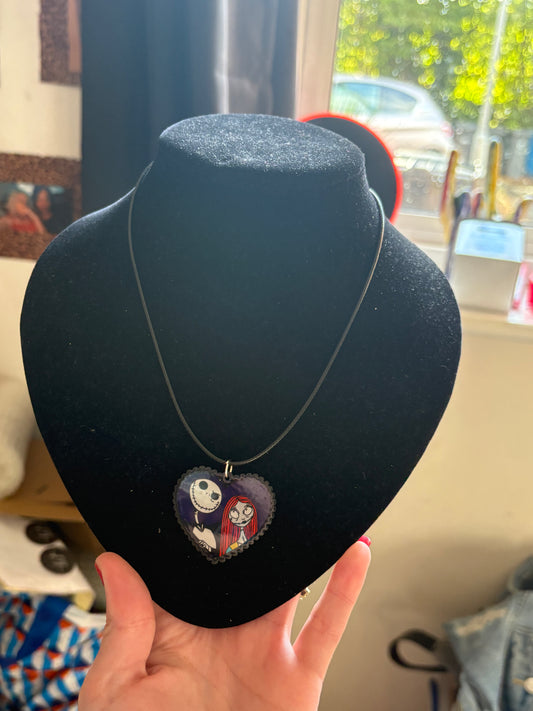 Jack and sally necklace
