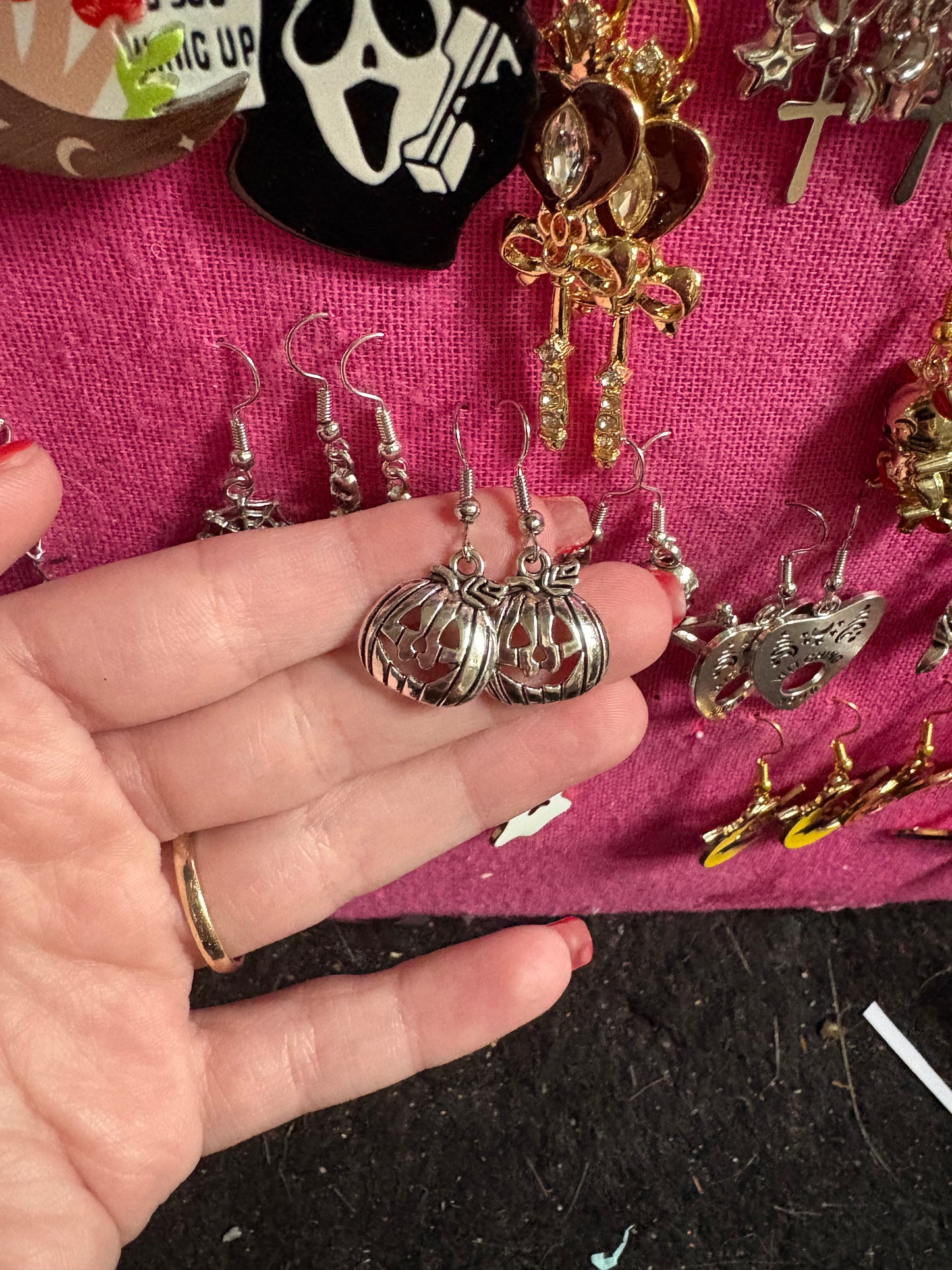 Pumpkin earrings
