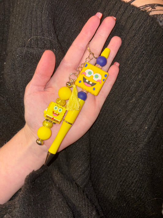 SpongeBob pen + keyring