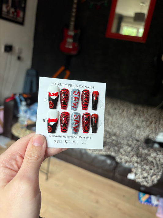 Jigsaw inspired nails