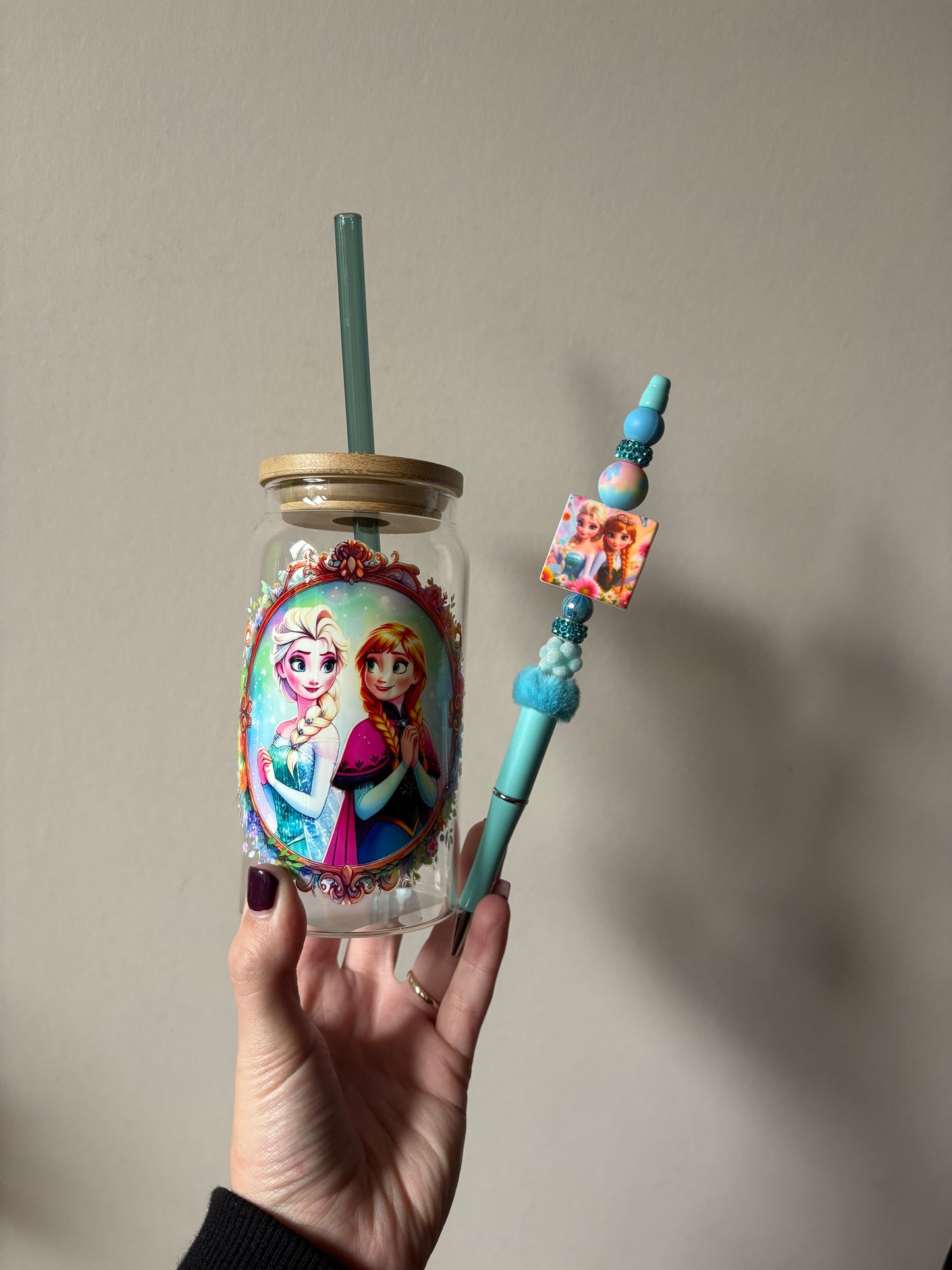 Matching frozen pen and tumbler