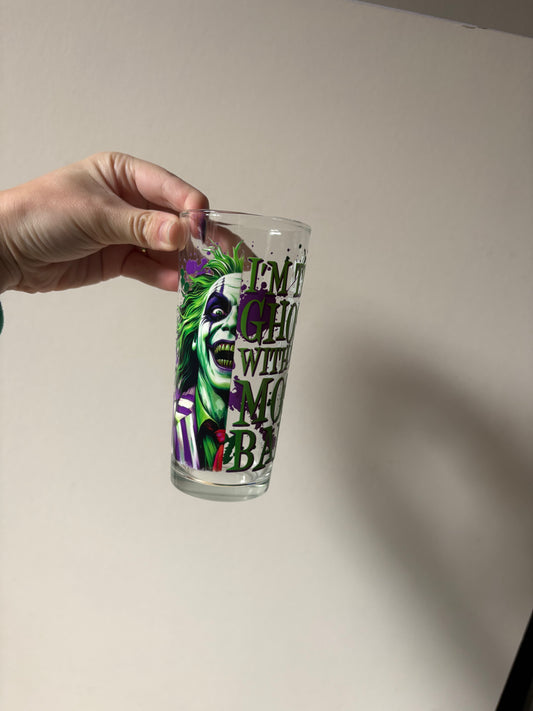 Beetle juice glass