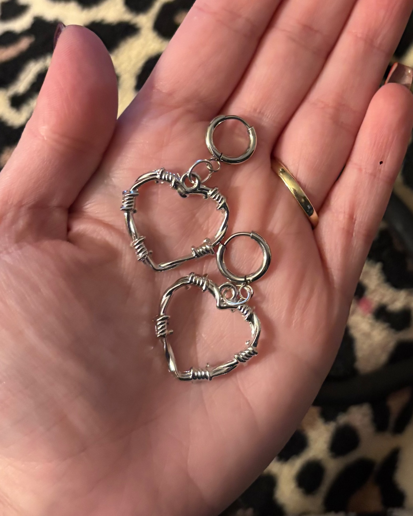 Barbed wired hoops