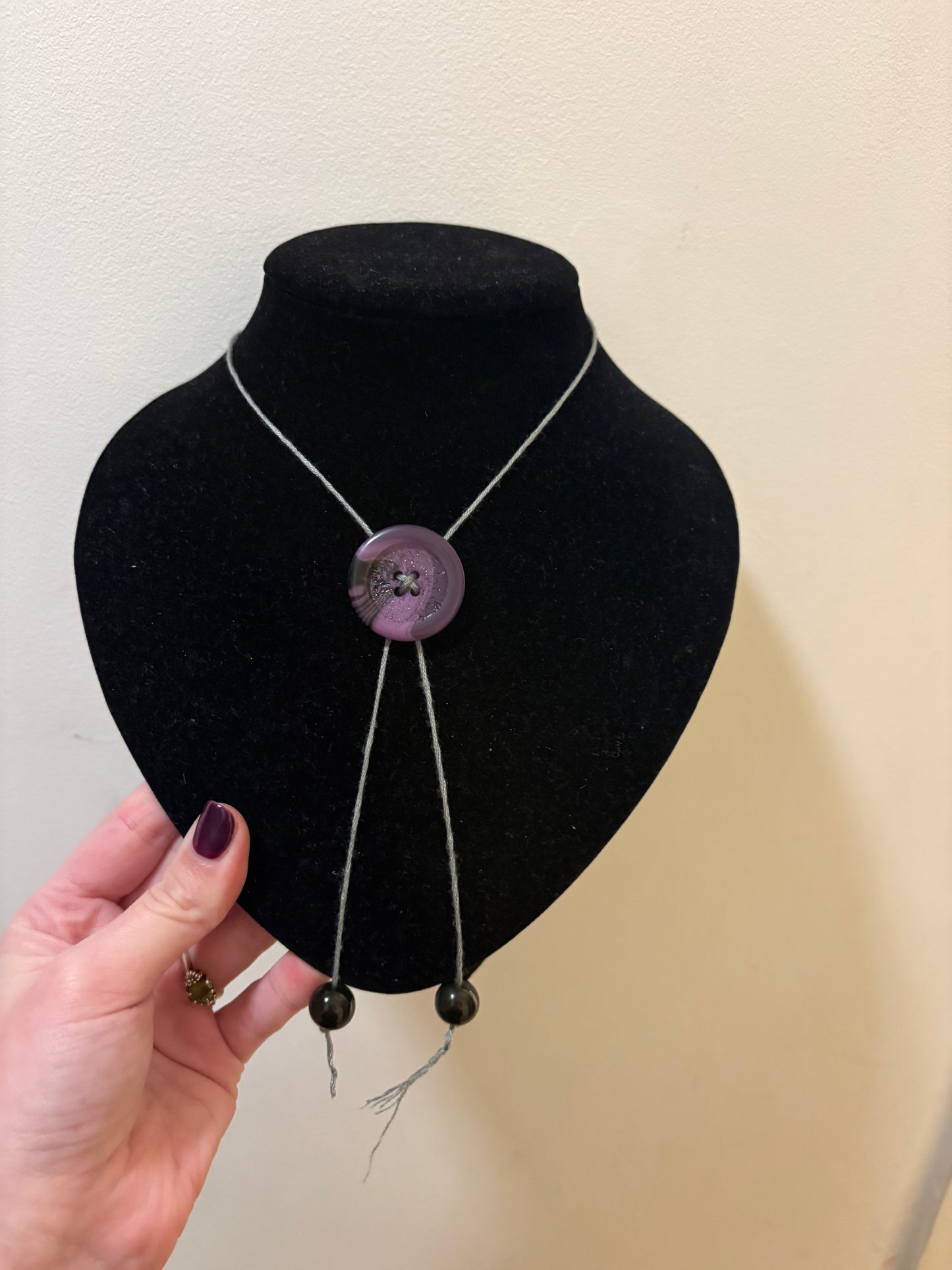 Button necklace