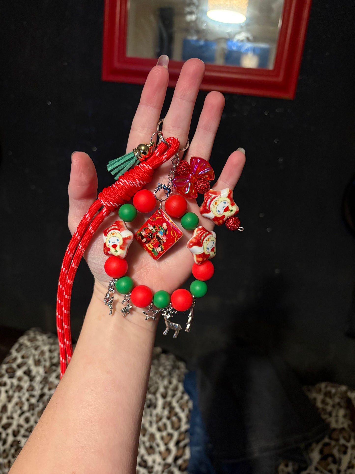Christmas Sanrio keychain