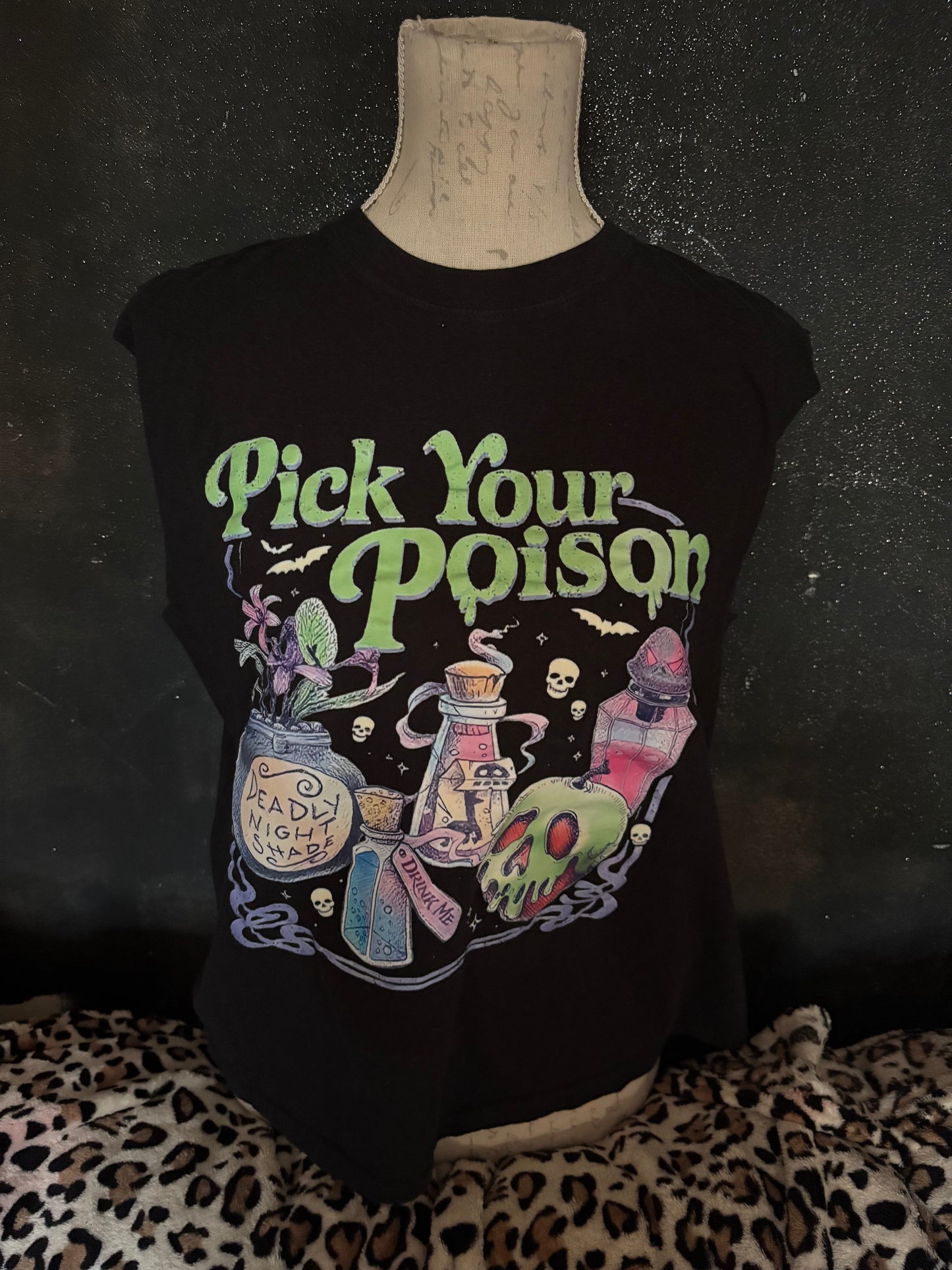 Gothic pick your poison tee medium