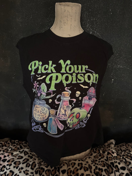 Gothic pick your poison tee medium