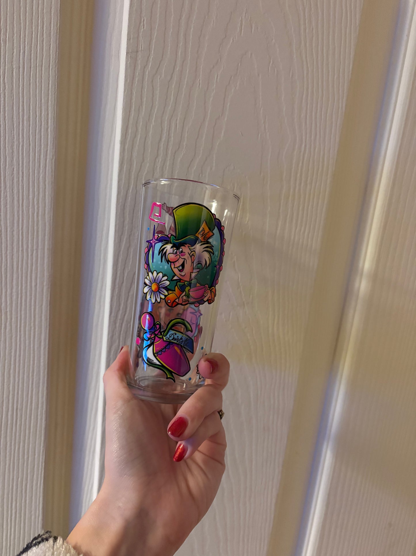 Alice in wonderland glass