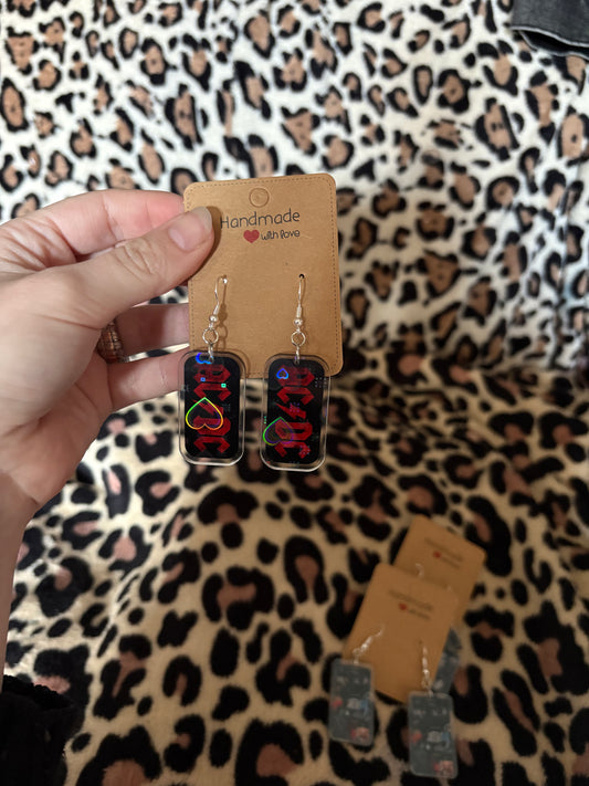 AC/DC earrings
