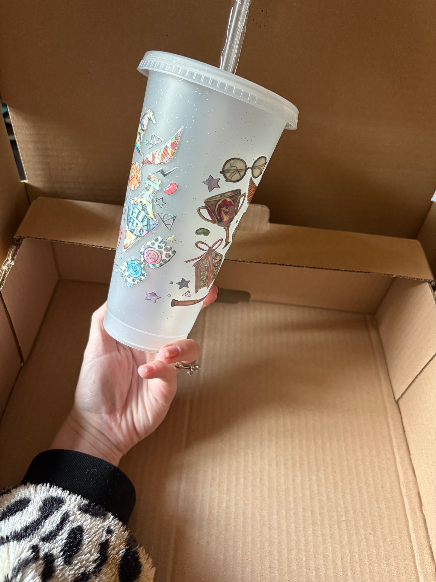 Harry Potter tumbler - holographic film