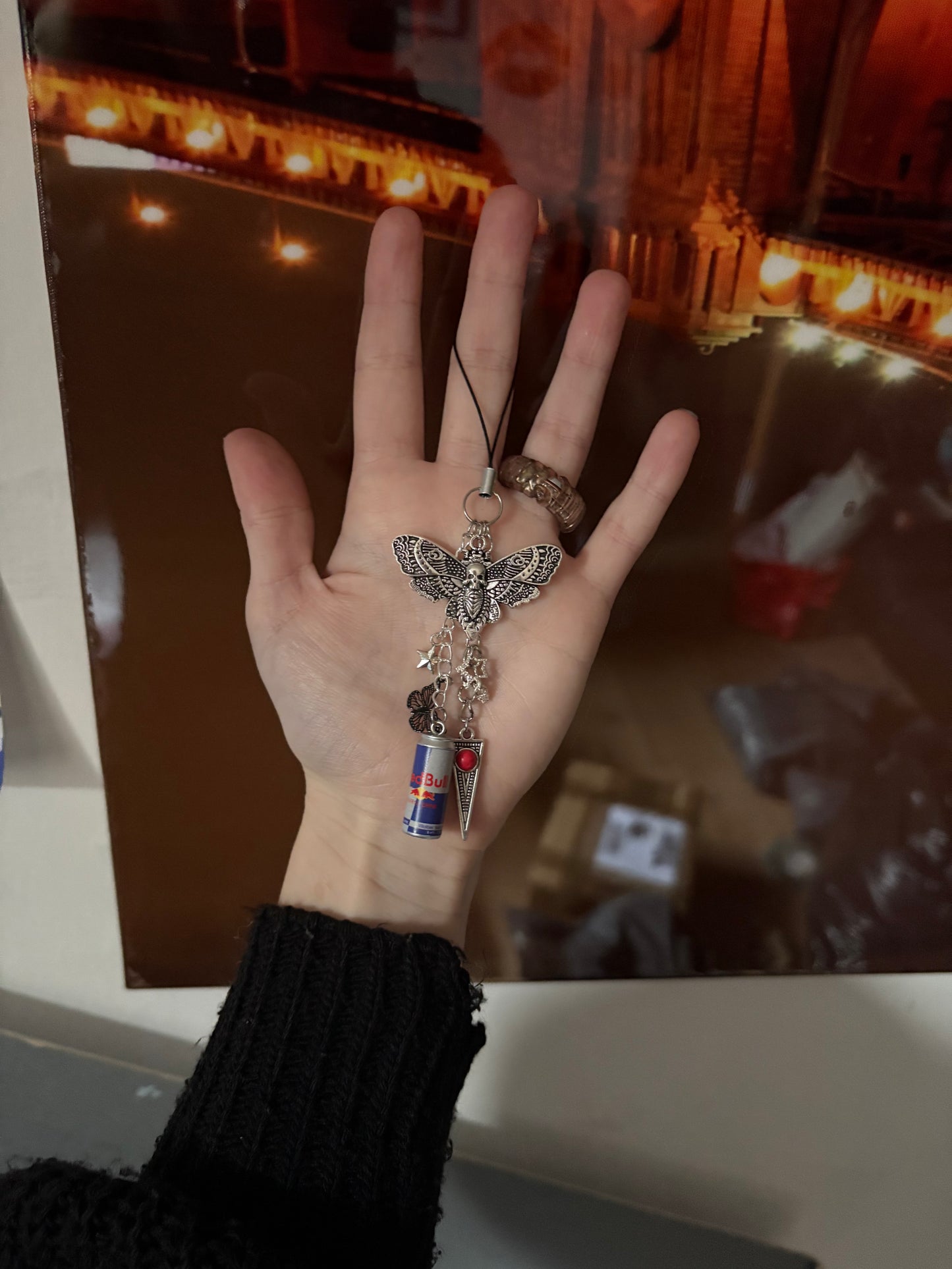 Redbull phone charm : keychain